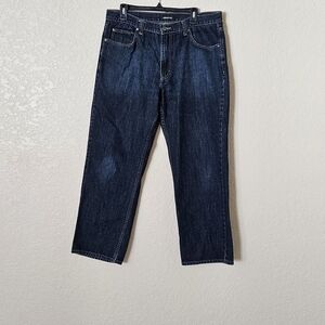 Claiborne Indigo Straight Men's Jeans 36X30 DARK WASH